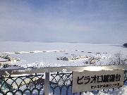 ピラオロ展望台から見た冬の景色